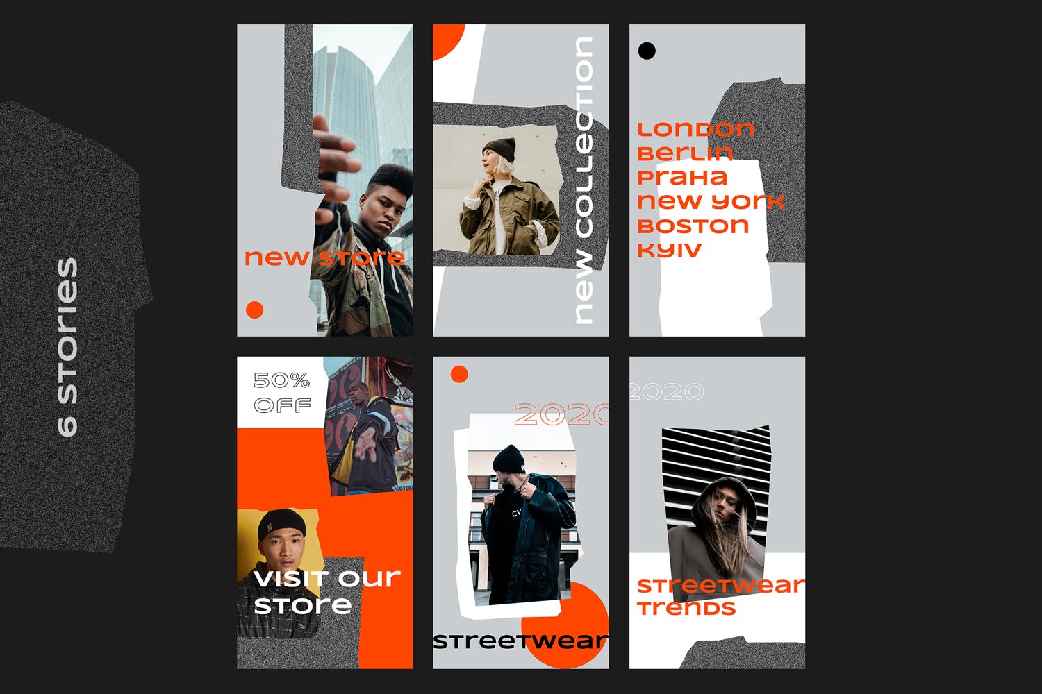 奢侈品牌Instagram社交媒体故事贴图工具包 Instagram Stories Kit设计素材模板