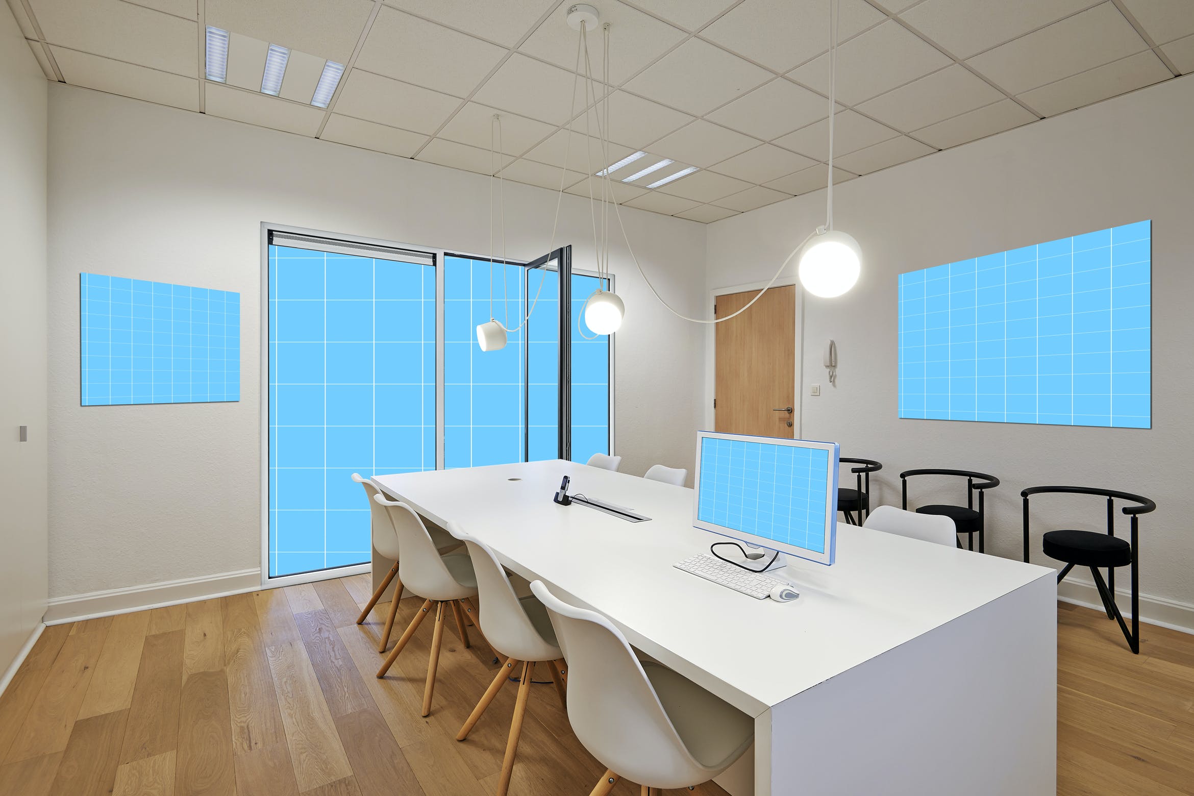 办公室装饰设计效果图样机模板 Office_Room-Mockup设计素材模板