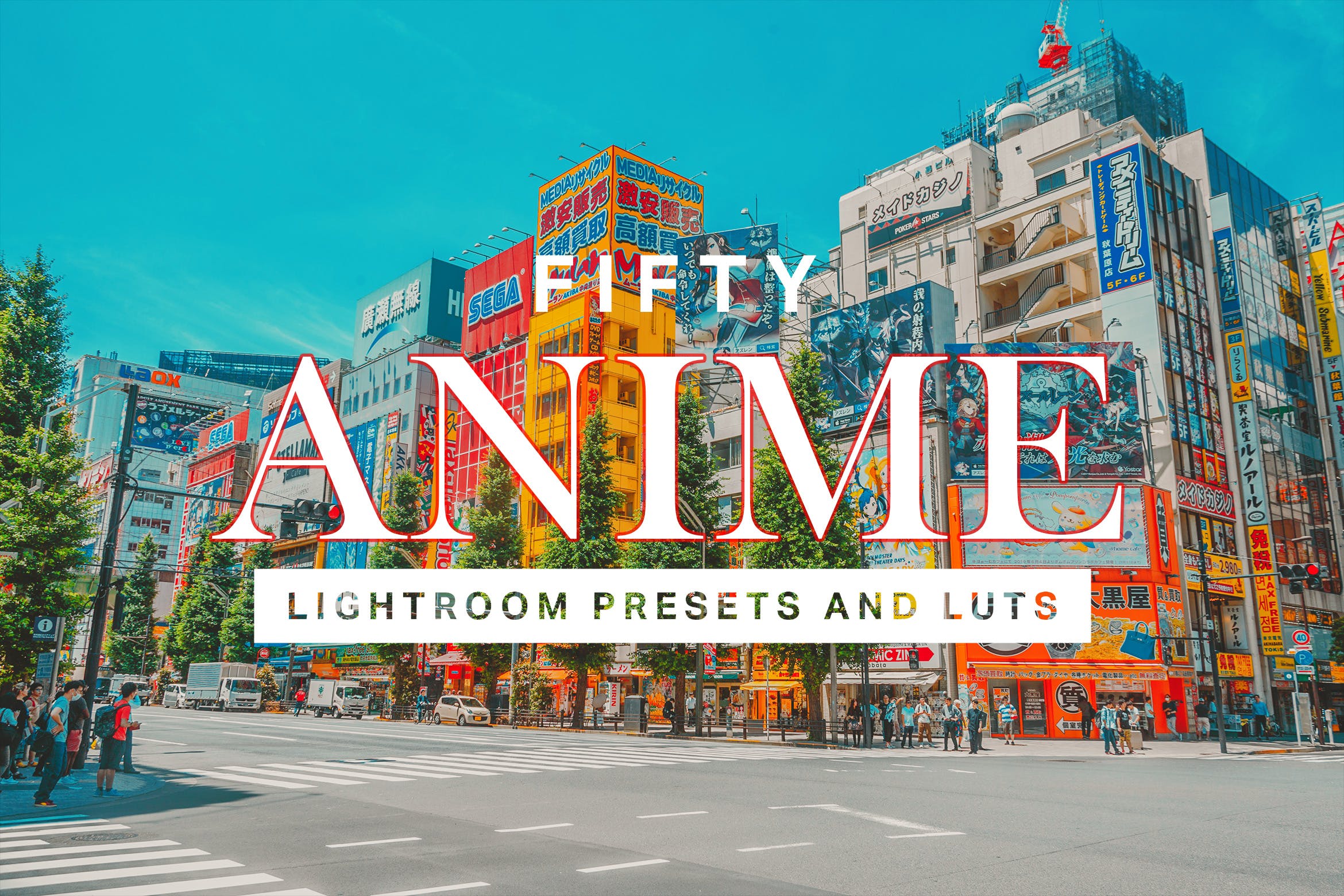 50款照片动漫手绘风格LR照片后期处理预设 50 Anime Lightroom Presets and LUTs设计素材模板