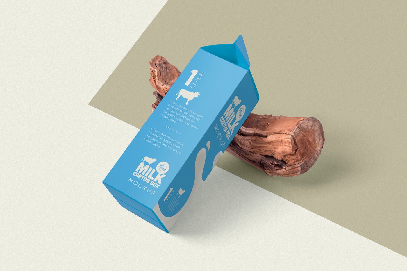 纸盒包装外观设计效果图样机 Juice Carton Box Packaging Mockups设计素材模板