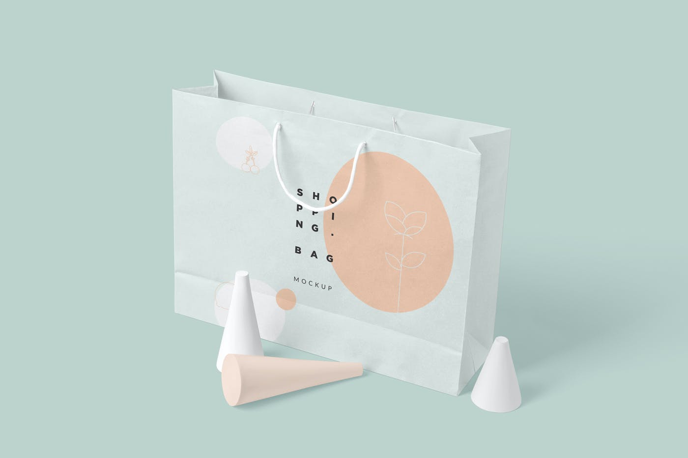 购物袋品牌包装设计样机模板 4 Paper Shopping Bag Mockups设计素材模板