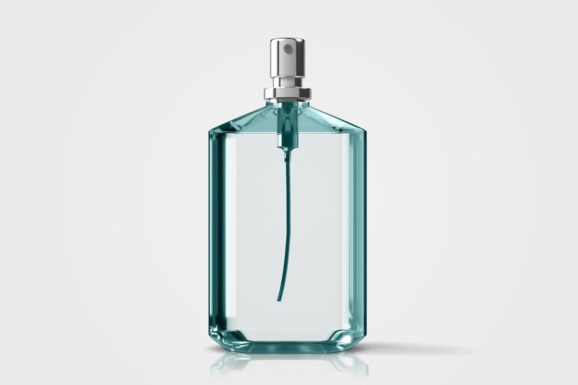 透明玻璃款香水瓶外观设计预览V.1 Perfume Mockups V.1设计素材模板