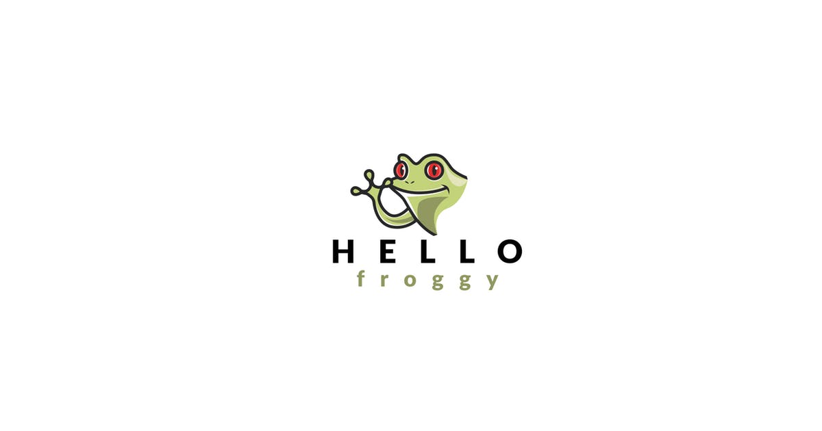 青蛙形象Logo设计模板 Frog Logo Template设计素材模板