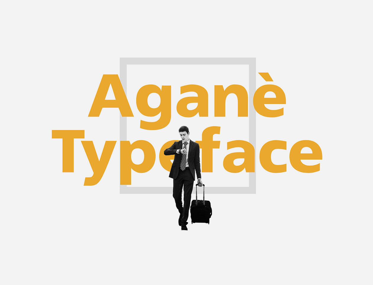 无衬线平面英文字体素材合集 Aganè Free Font设计素材模板