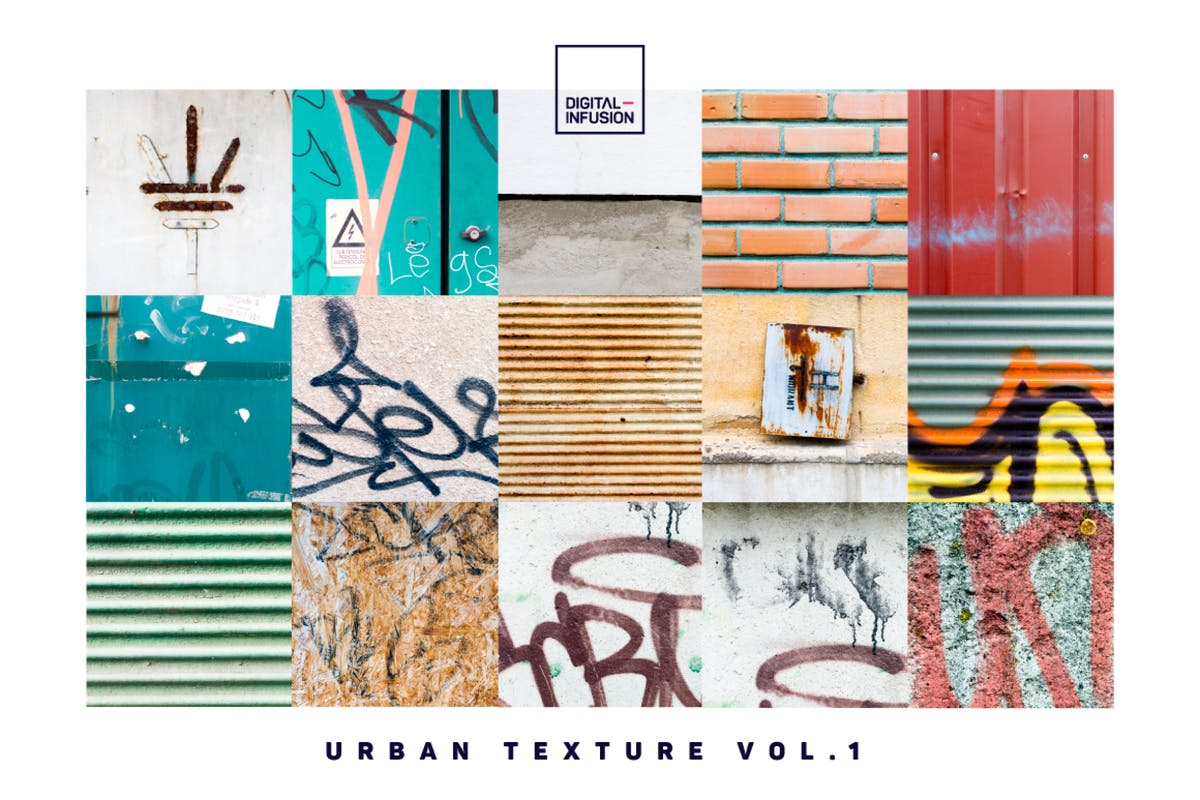 城市涂鸦艺术纹理素材 Urban Texture 设计素材模板