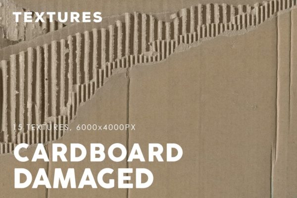 纸箱纸板材质纹理素材 Damaged Cardboard Textures