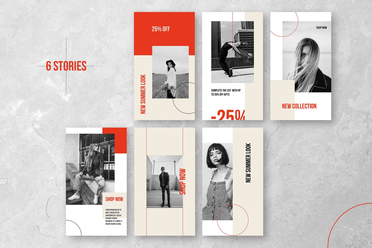 时装品牌促销Instagram宣传推广设计社交媒体素材 Instagram Stories Kit (Vol.44)设计素材模板