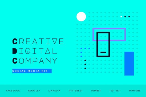 创意数字代理商社交媒体封面定制设计素材包 Creative Digital Agency – Social Media
