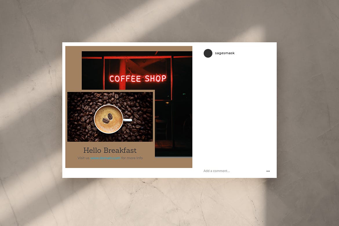极简主义风格咖啡品牌社交媒体推广Instagram帖子设计模板v28 Minimal Instagram Post Vol. 28设计素材模板