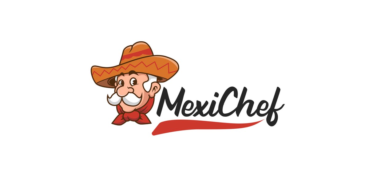 墨西哥餐厅Logo设计模板 Mexican Food Logo Template设计素材模板