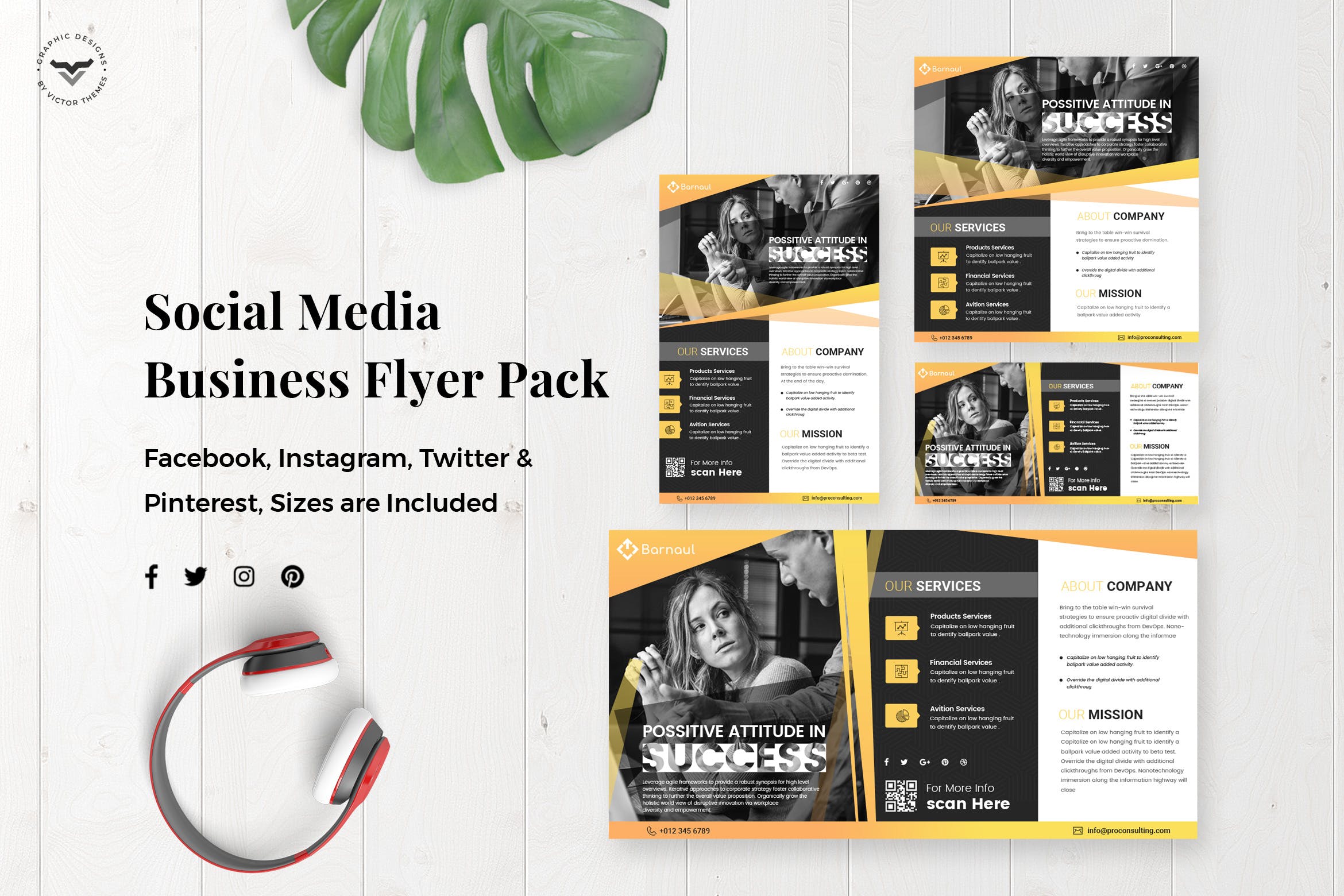 商业宣传单业务促销社交媒体设计模板 Business Flyer Social Media Template设计素材模板