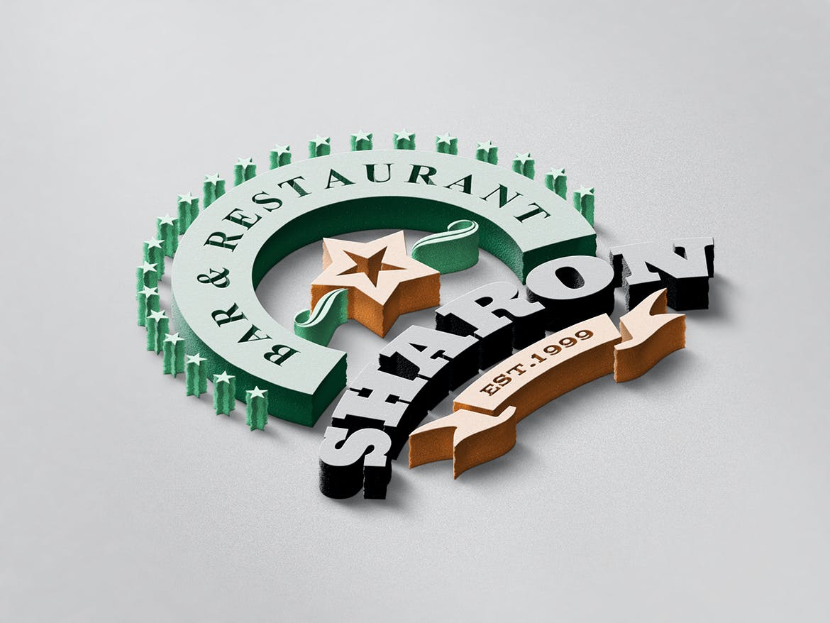 多用途品牌Logo展示样机模板 3D Multipurpose Logo Mockups设计素材模板