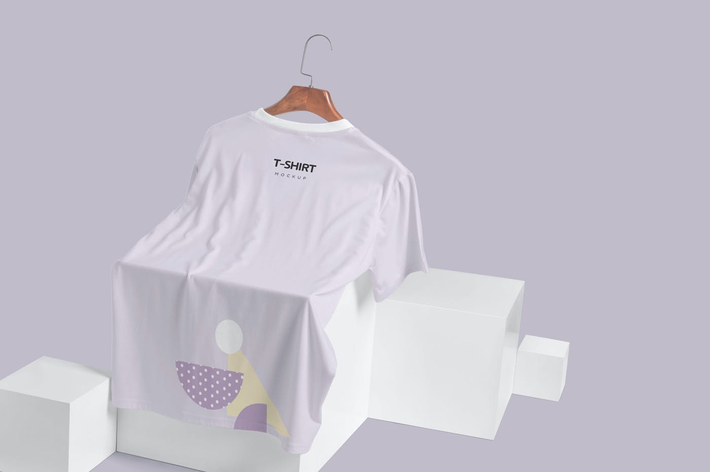 圆领口袋T恤效果图展示样机模板 Half Sleeves Crew Neck Pocket T-shirt Mockups设计素材模板