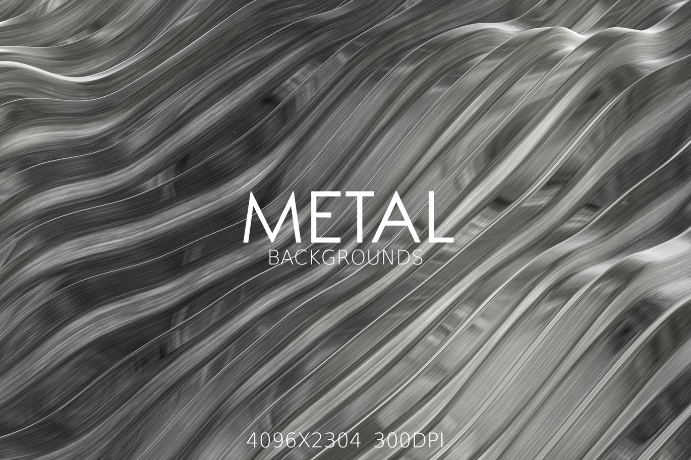 拉丝金属背景图素材 Metal Backgrounds设计素材模板