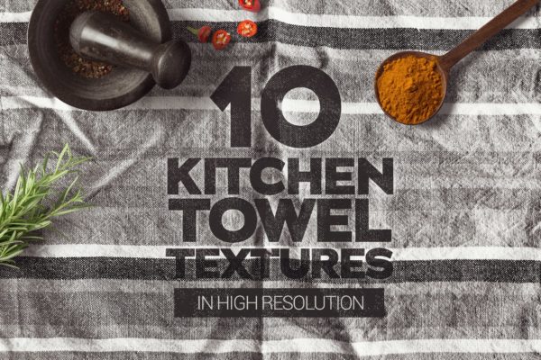 毛巾材质肌理纹理素材 Kitchen Towel Textures x10