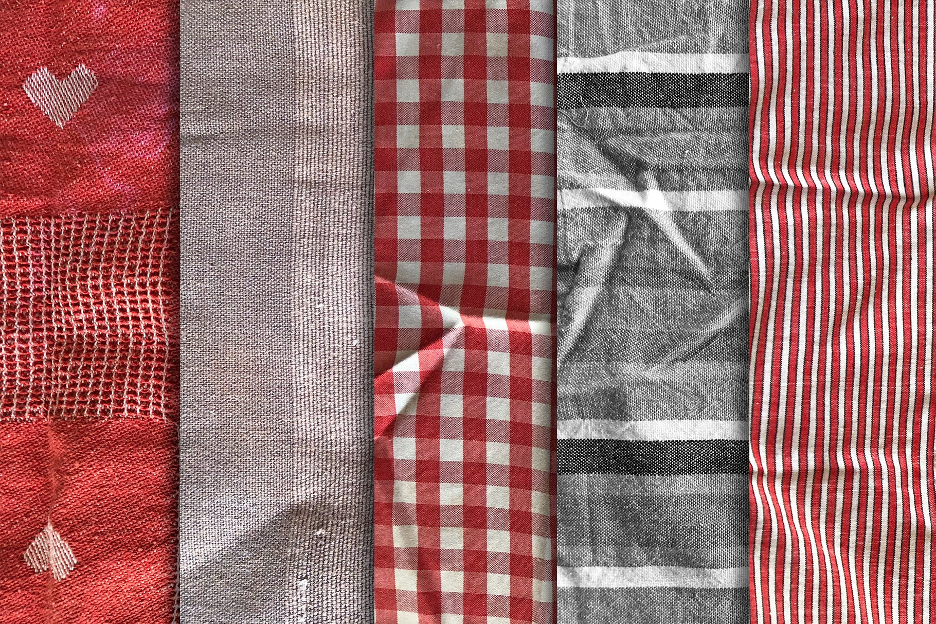 毛巾材质肌理纹理素材 Kitchen Towel Textures x10设计素材模板