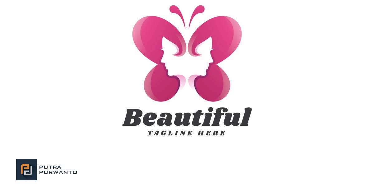 护肤美容品牌Logo设计模板 Beautiful – Logo Template设计素材模板