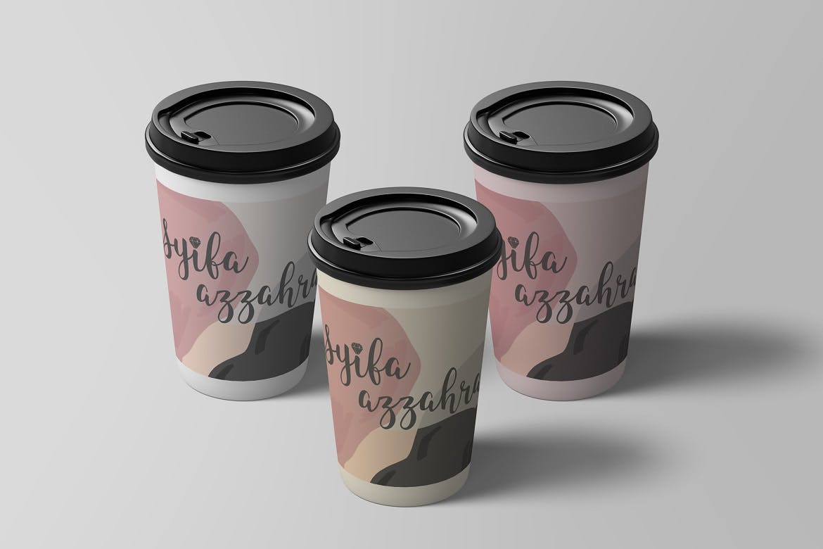 咖啡杯纸质热饮外包装设计效果图样机V.1 Coffee Cup Mockup V.1设计素材模板