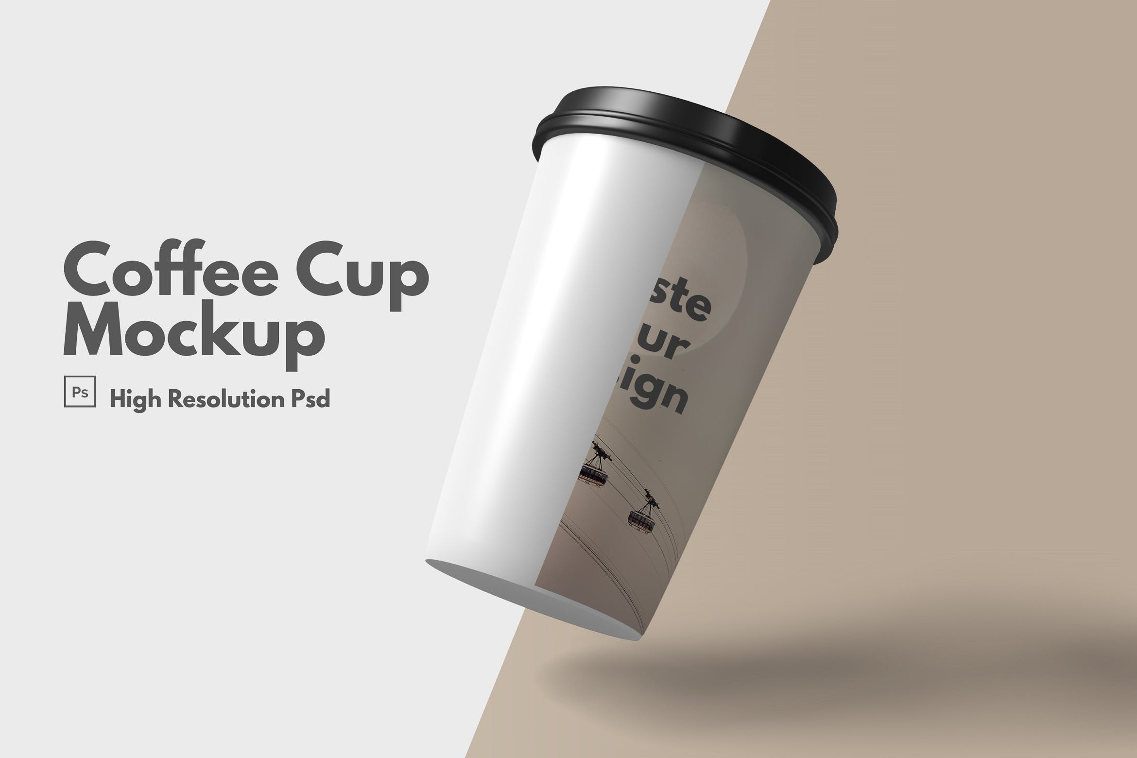 咖啡杯外包装样机模板V.3 Coffee Cup Mockup V.3设计素材模板