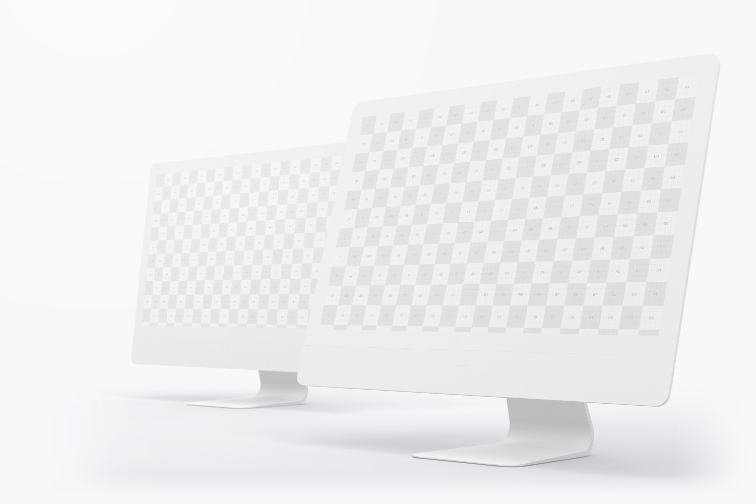 一体机电脑屏幕样机模板v03 Clay iMac 27” Mockup 03设计素材模板