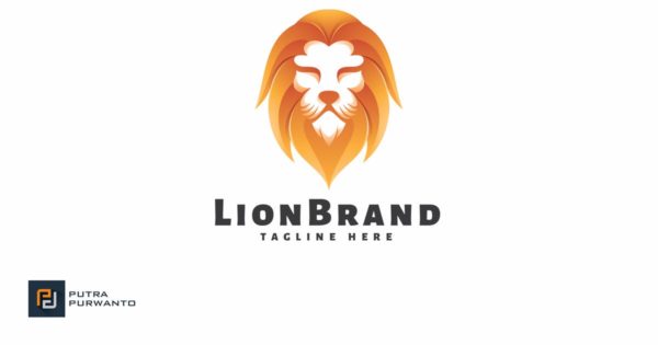 形象品牌狮子Logo设计模板 Lion Brand – Logo Template
