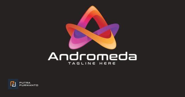 仙女座抽象Logo设计模板 Andromeda – Logo Template