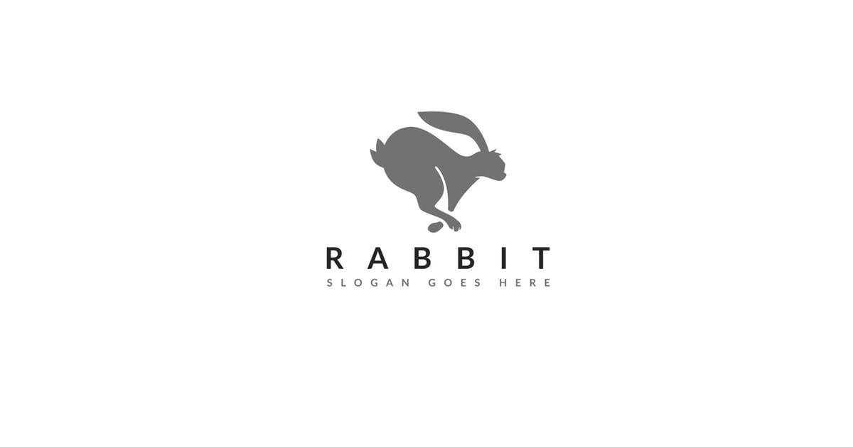 兔子Logo形象设计模板 Rabbit Logo Template设计素材模板