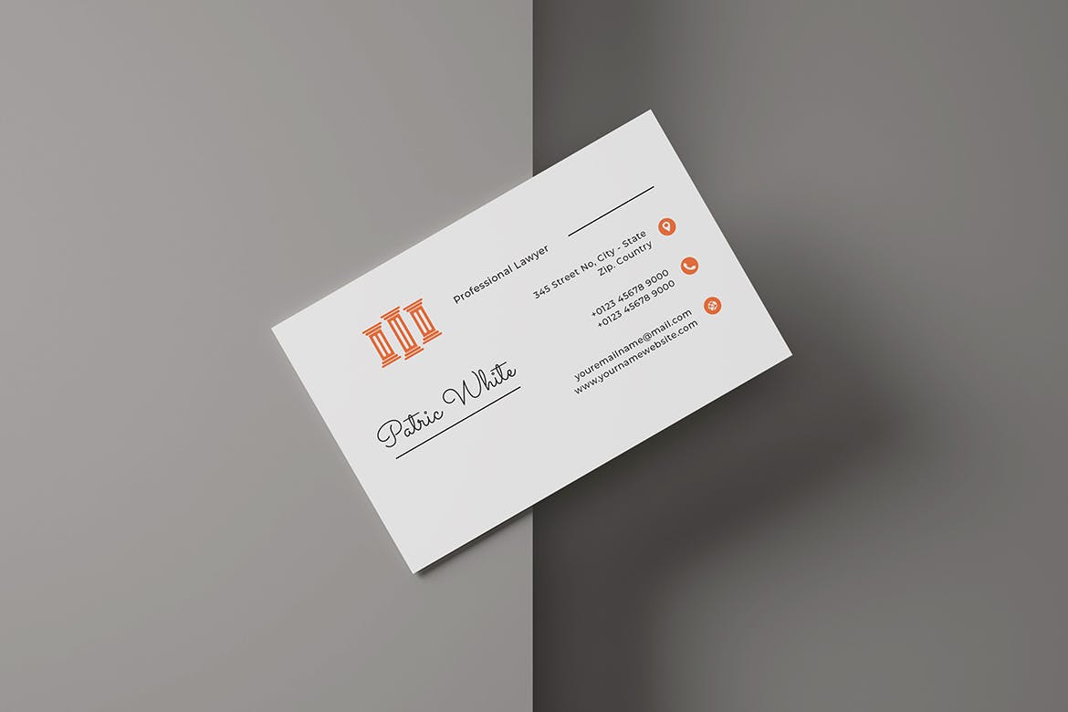 律师专业名片设计模板v7 SGM – Business Card.07设计素材模板