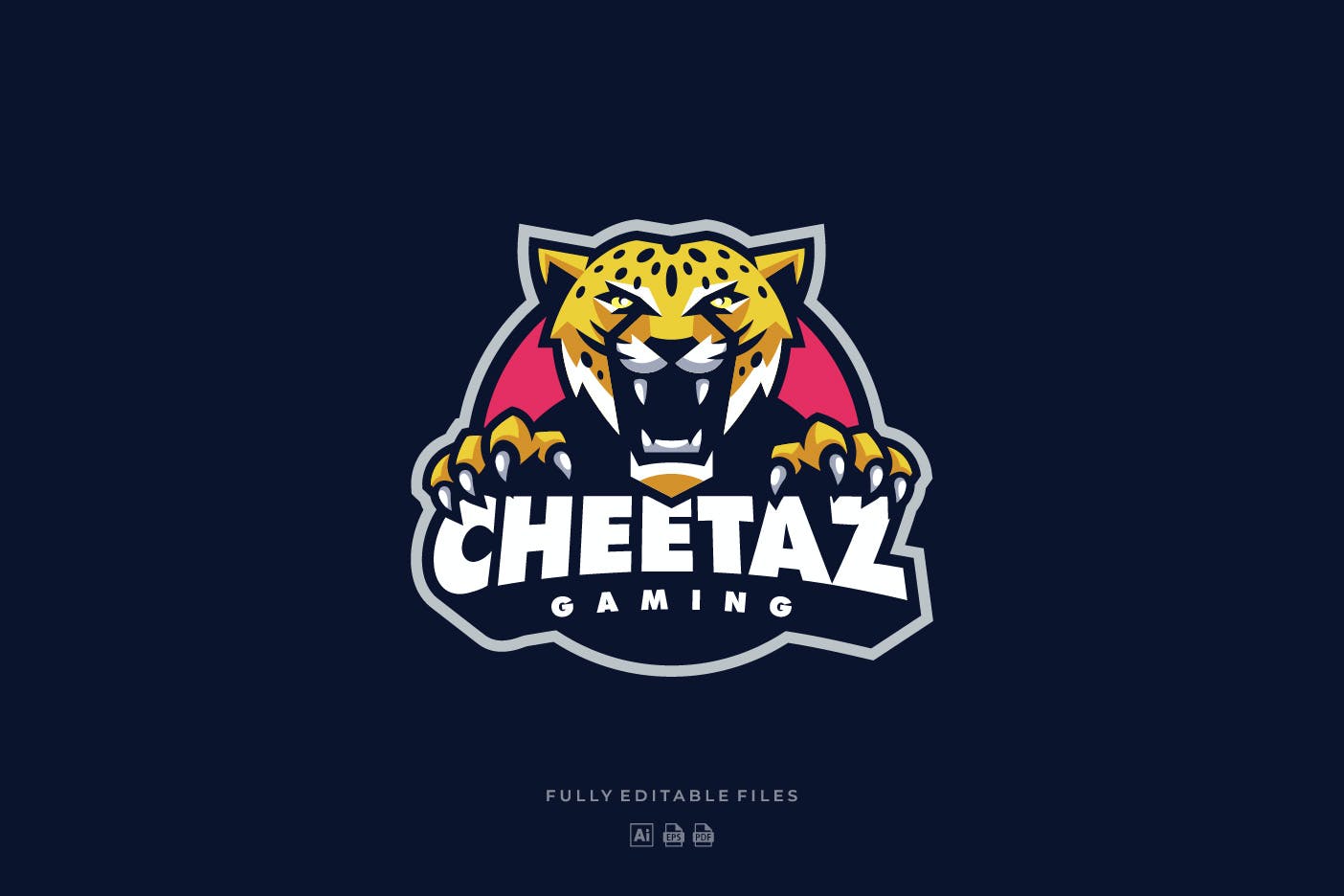 电子竞技Logo&猎豹体育运动徽标设计模板 Cheetah Sports and E-sports Logo设计素材模板