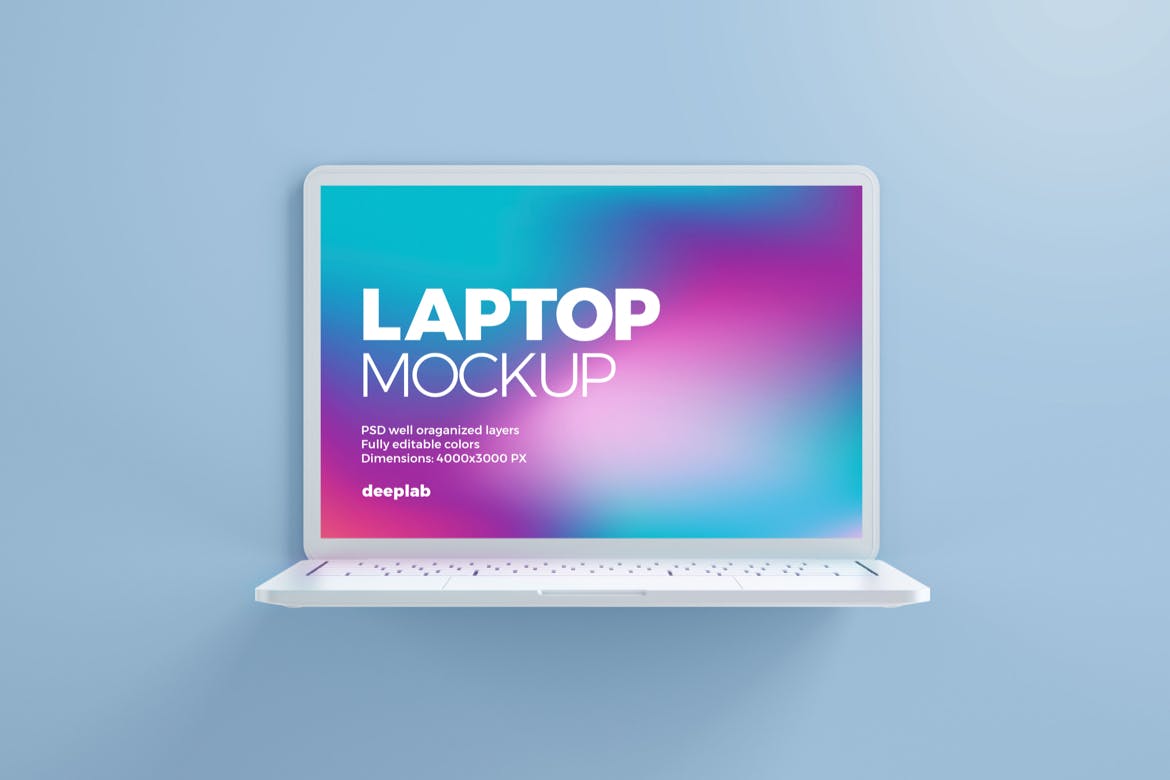 笔记本电脑粘土材质样机集 Macbook Pro Clay Mockup Set设计素材模板
