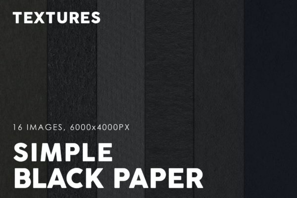 简约黑色纸张纹理背景素材 Black Simple Paper Textures