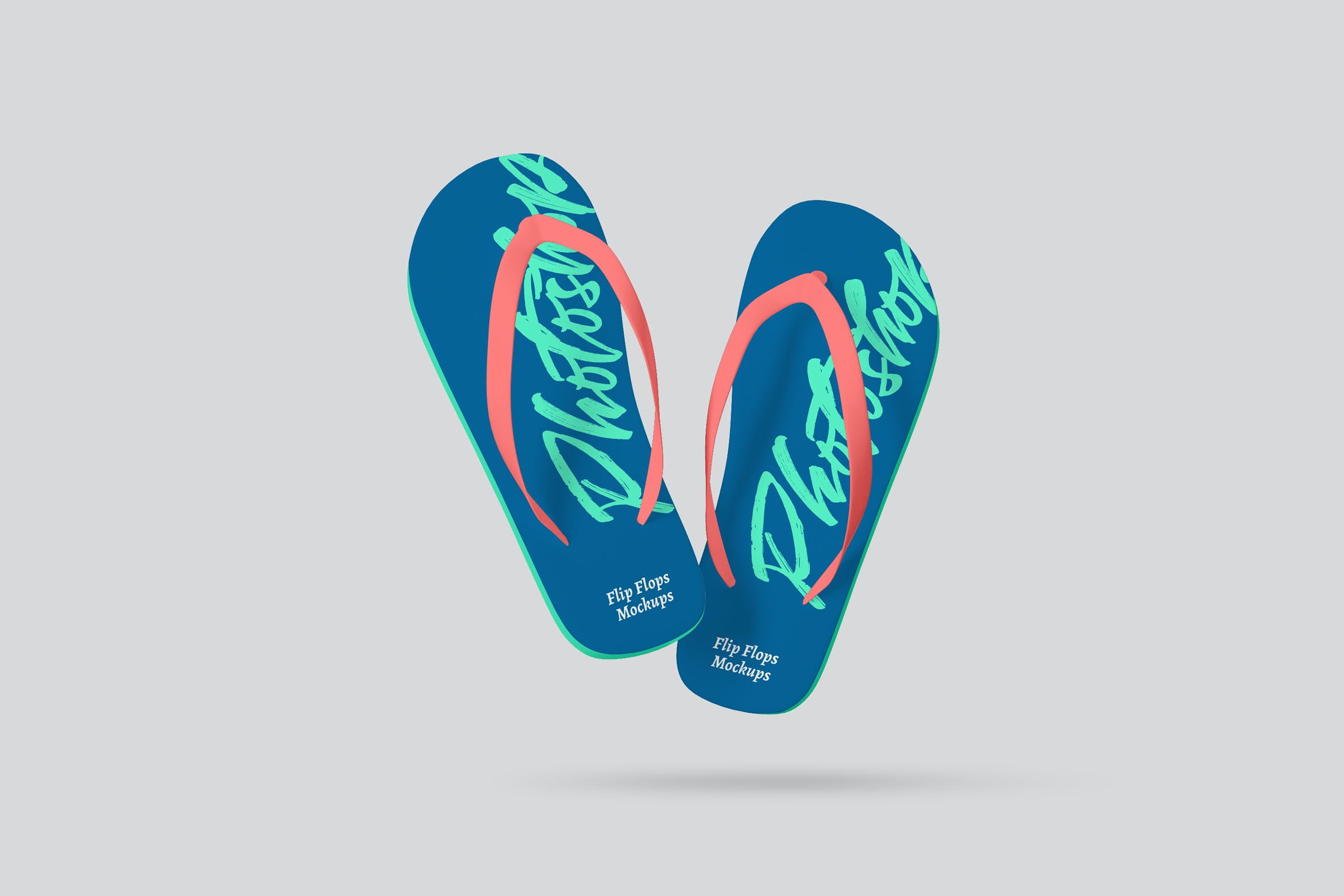 人字拖沙滩图案设计样机模板 Flip Flops / Sandals Mockups设计素材模板