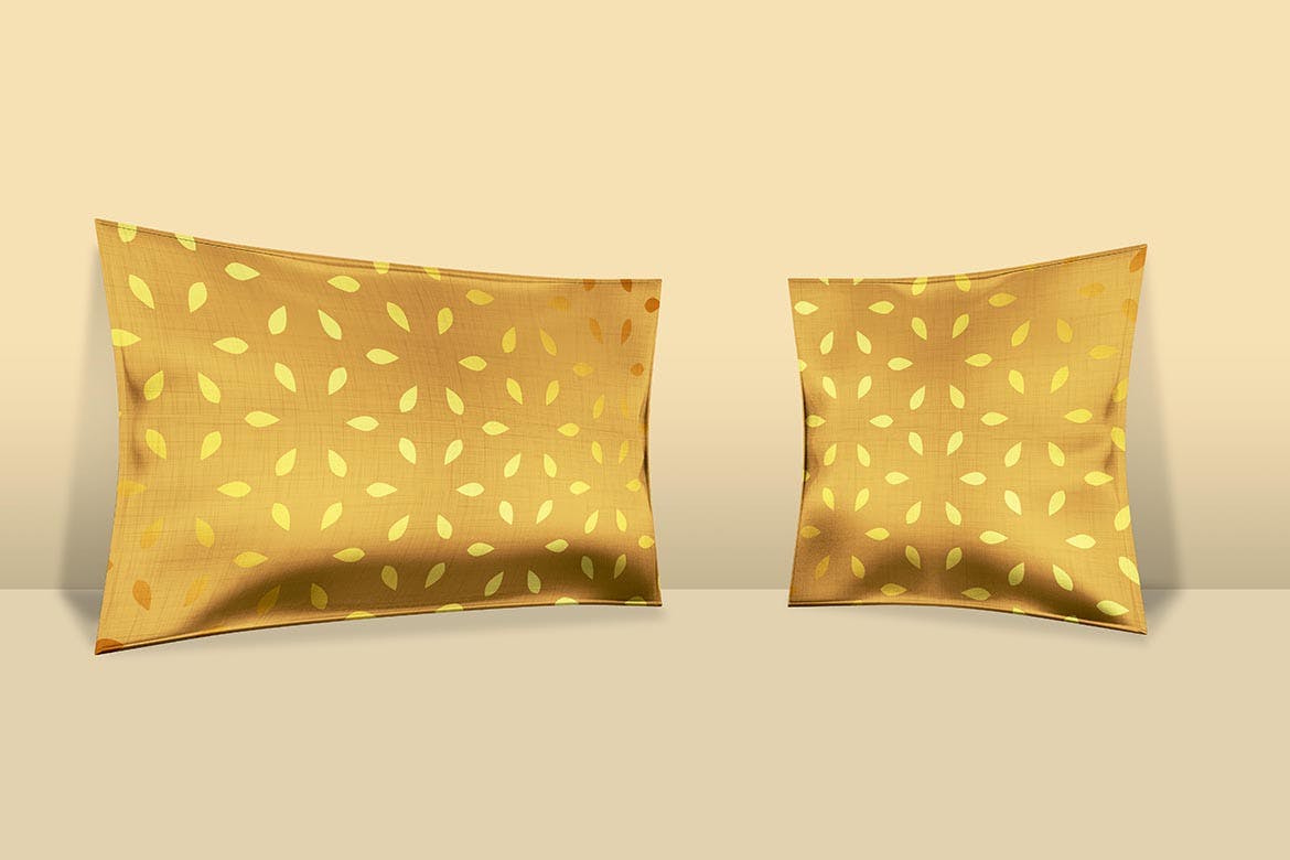 金色高级质感枕头图案设计样机 Premium Pillow Mockup Pro设计素材模板