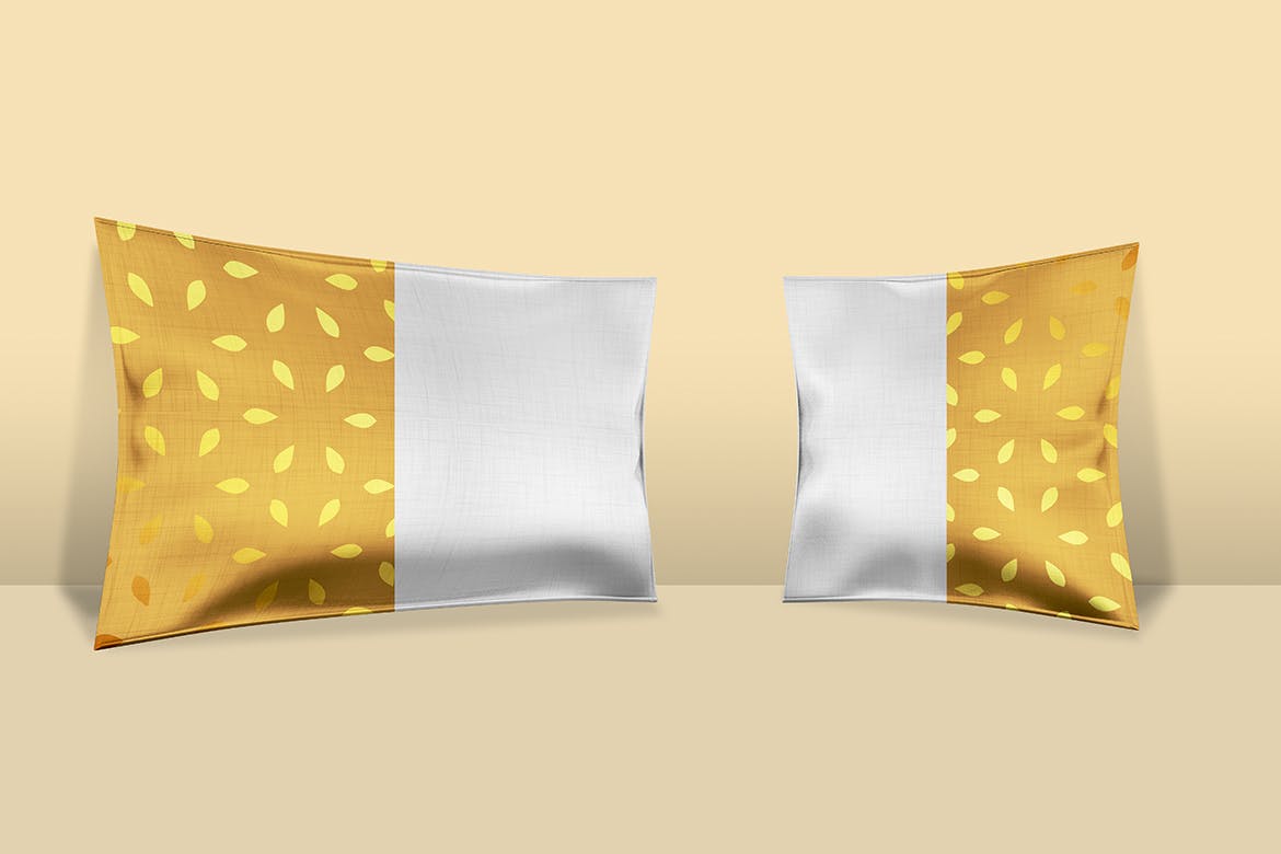 金色高级质感枕头图案设计样机 Premium Pillow Mockup Pro设计素材模板