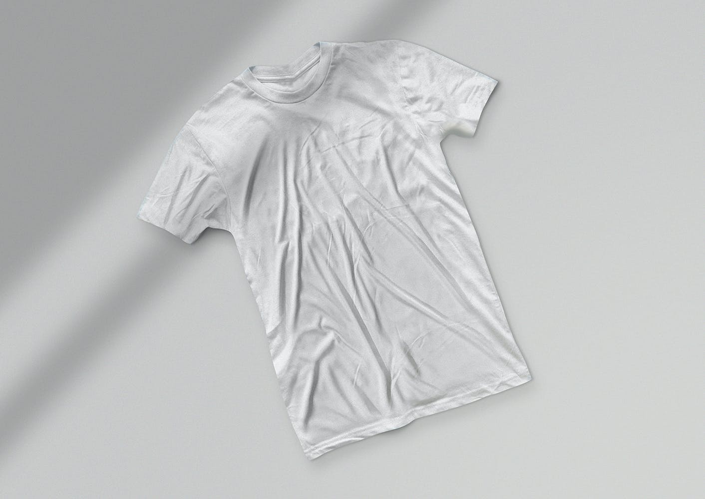 平铺T恤效果图展示样机模板v10 T-Shirt Mockup 10设计素材模板