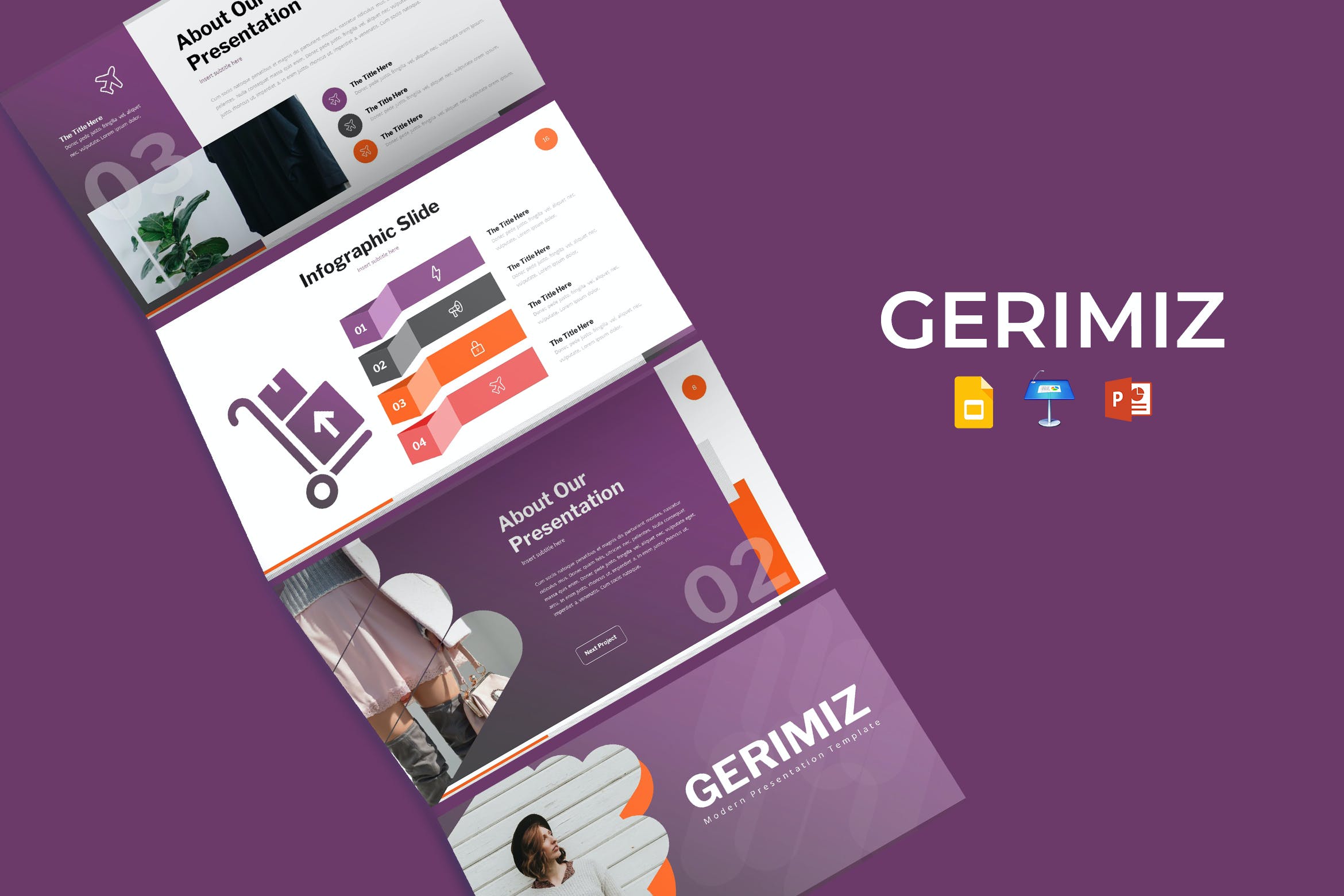 企业需求&满足个人的幻灯片演示PPT模板 Gerimiz – Presentation Template设计素材模板