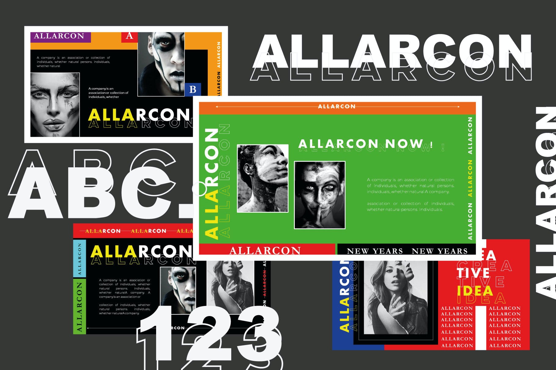 人士创意演讲Powerpoint模板合集 Allarcon – Powerpoint Template设计素材模板