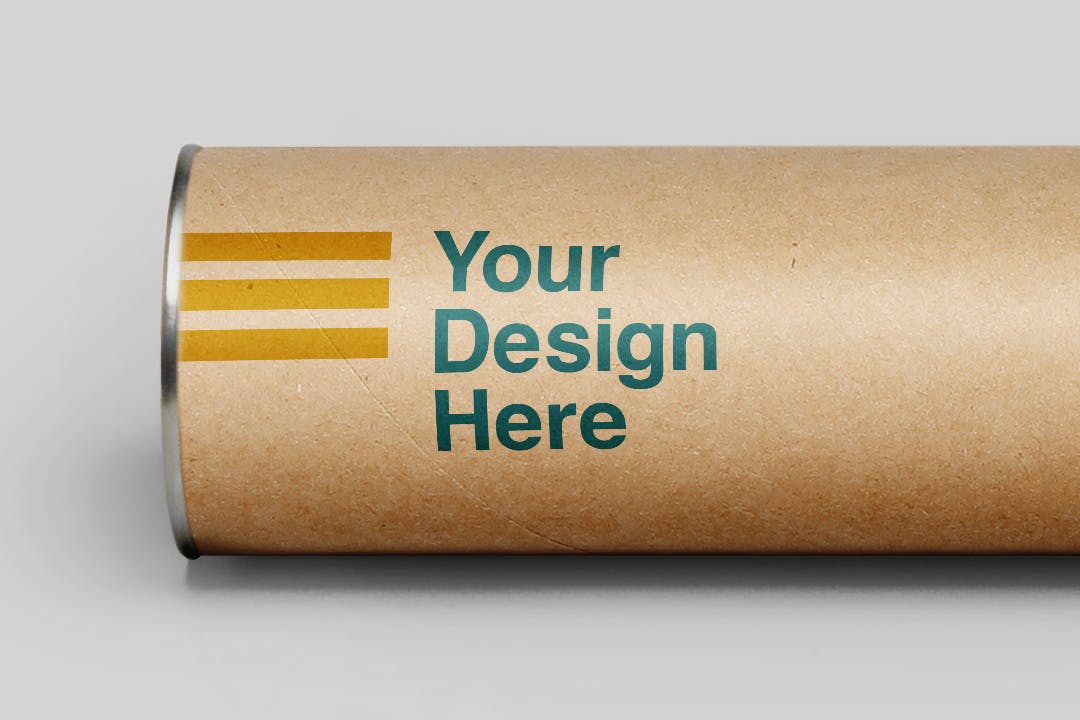 设计样机纸板管包装模板 Paper Cardboard Tube Mockup设计素材模板