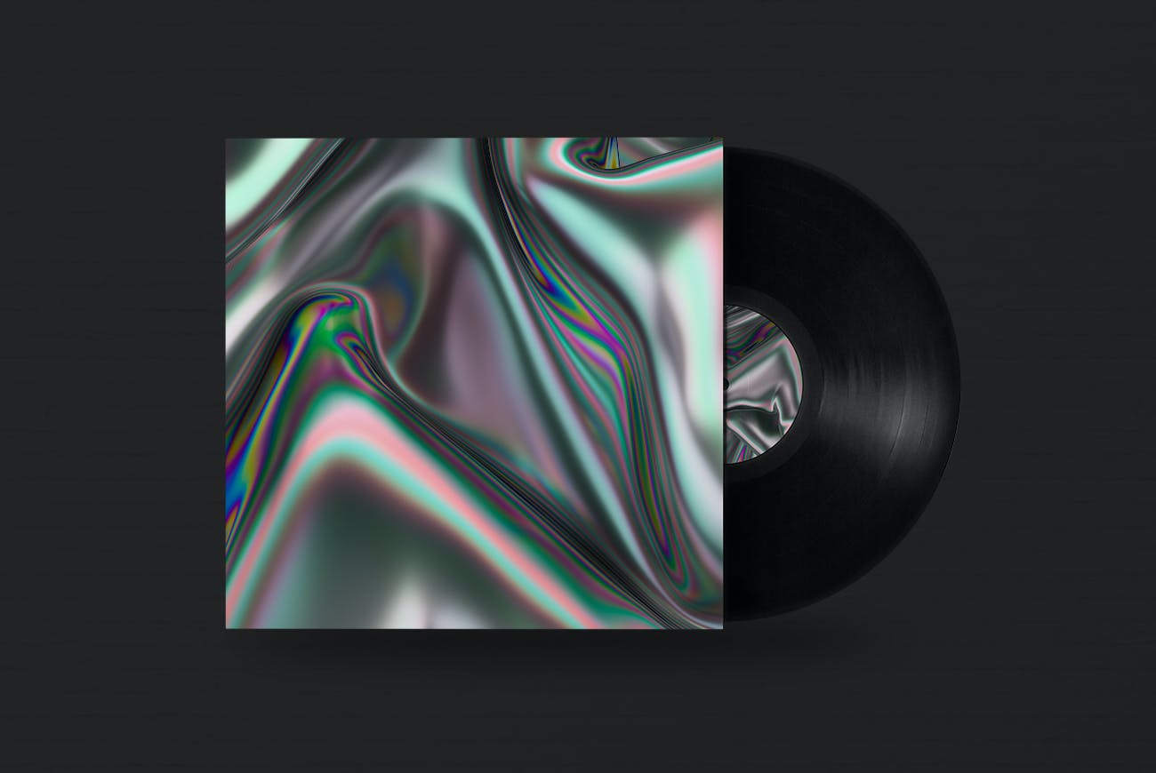 高清抽象彩虹色背景图素材 Iridescent Abstract Backgrounds设计素材模板