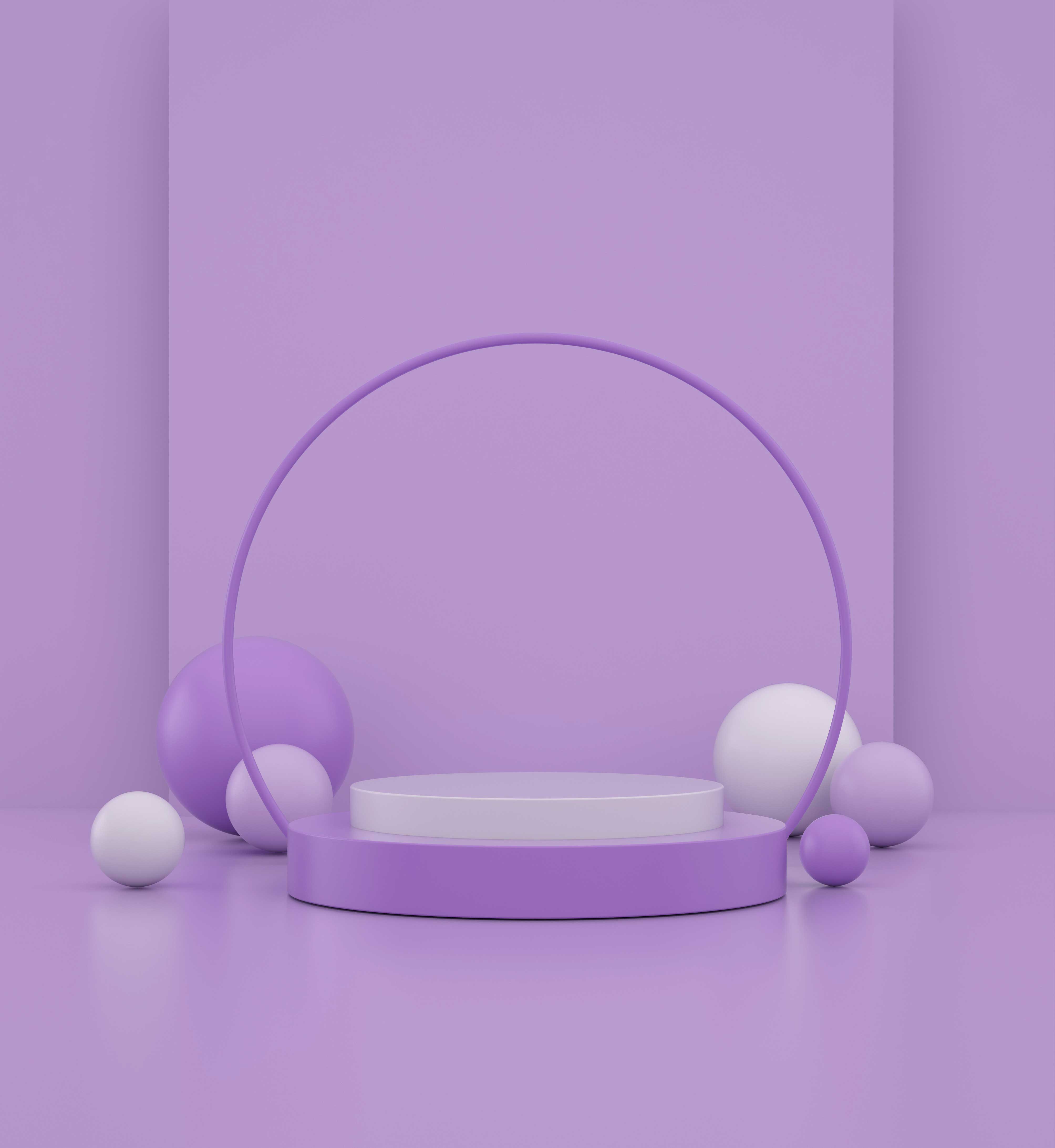 几何元素紫色主题3D场景电商海报背景设计素材设计素材模板