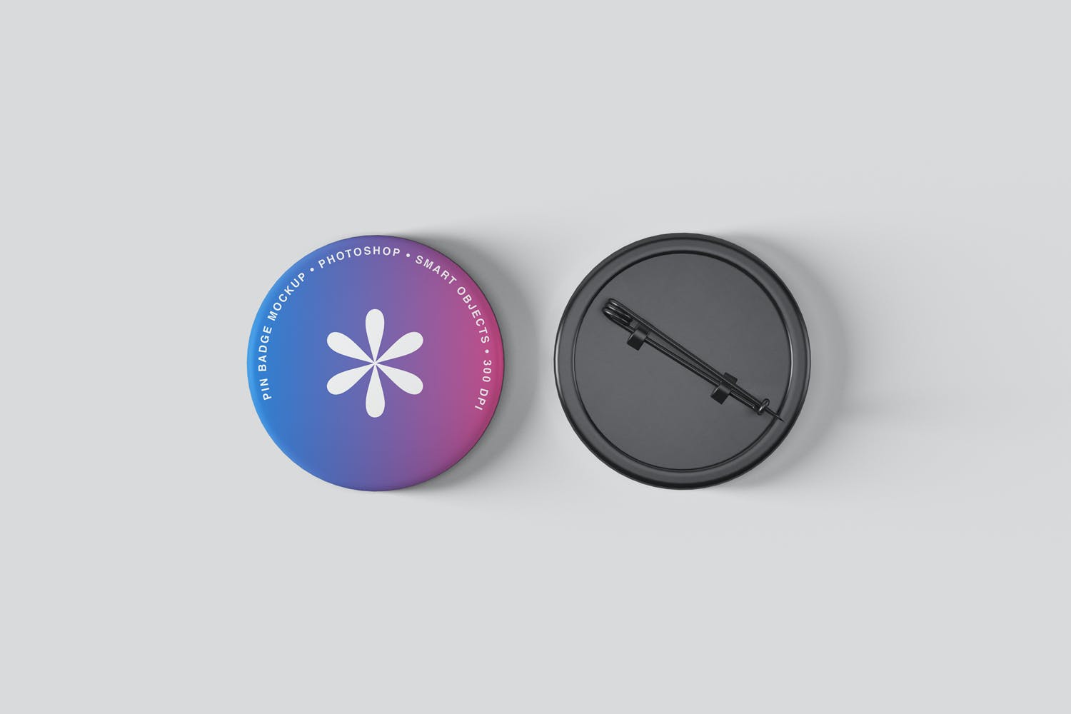 Logo设计别针徽章样机 Pin Badge Mockups设计素材模板