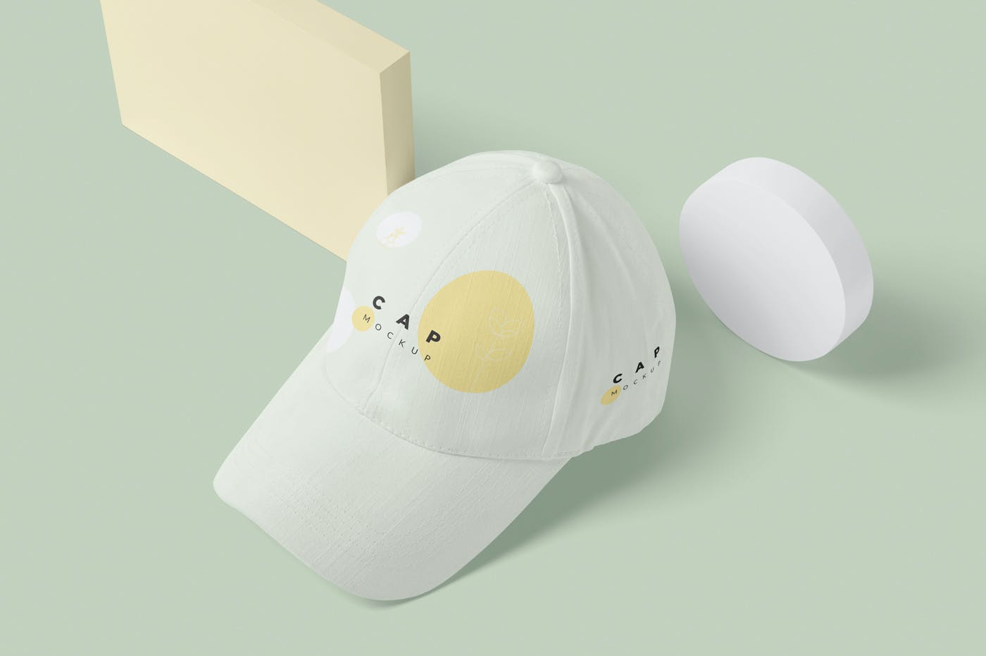 Logo设计棒球帽效果图样机模板 5 Baseball Cap Mockups设计素材模板