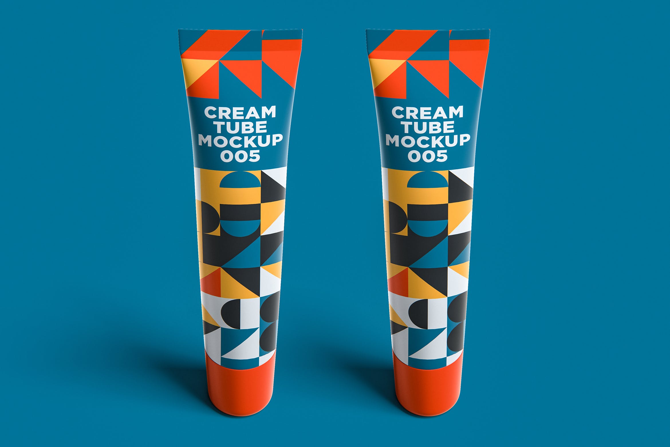 护肤品化妆品包装软管外观设计样机模板v5 Cream Tube Mockup 005设计素材模板