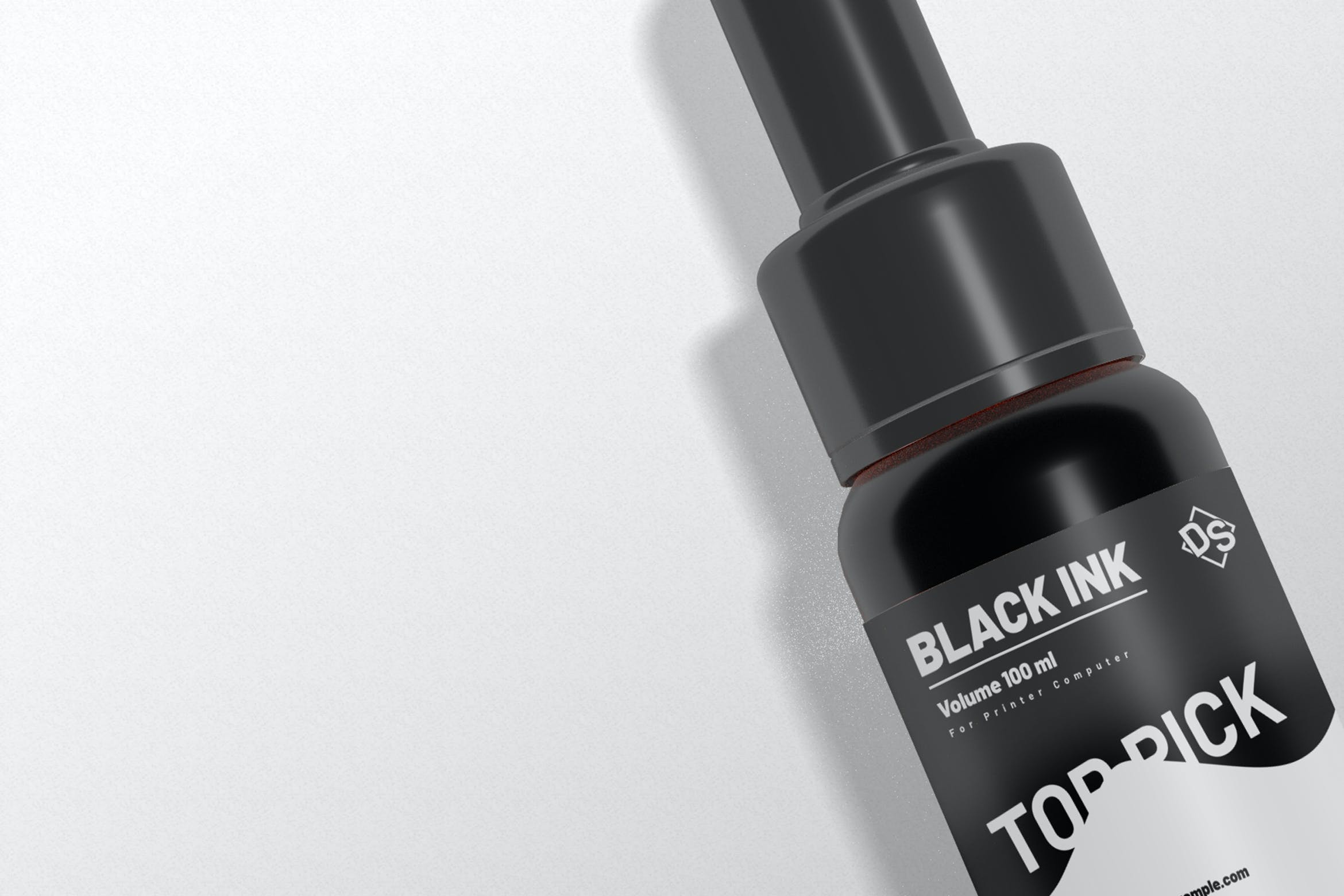 包装设计墨水滴瓶样机模板 Ink Drop Bottle – Mockup设计素材模板