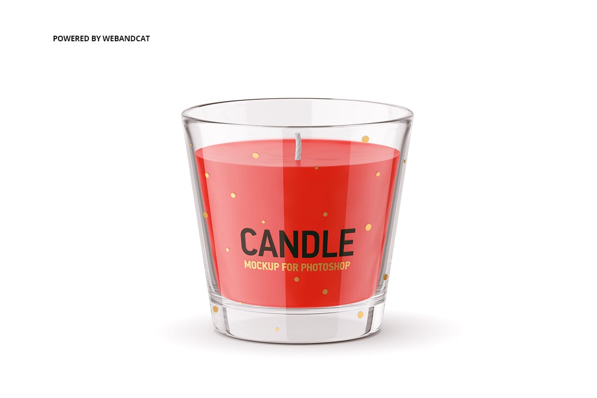 包装外观设计玻璃蜡烛样机模板v2 Candle Mockup 2设计素材模板