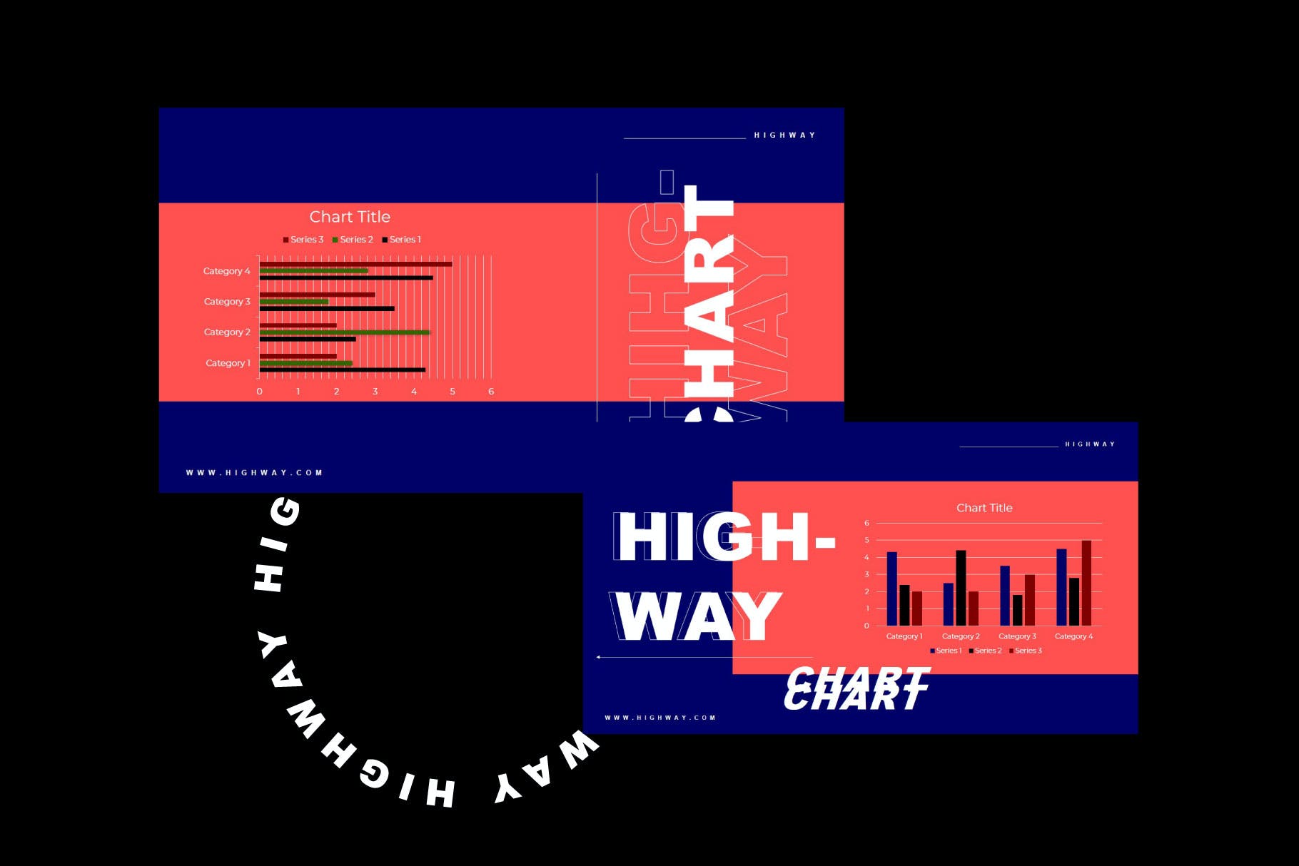 音乐活动午夜派对Powerpoint模板下载 HIGHWAY – Powerpoint Template设计素材模板