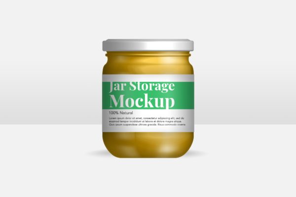 果酱&花生酱包装设计样机模板 YDM Jar Bottle Mockup