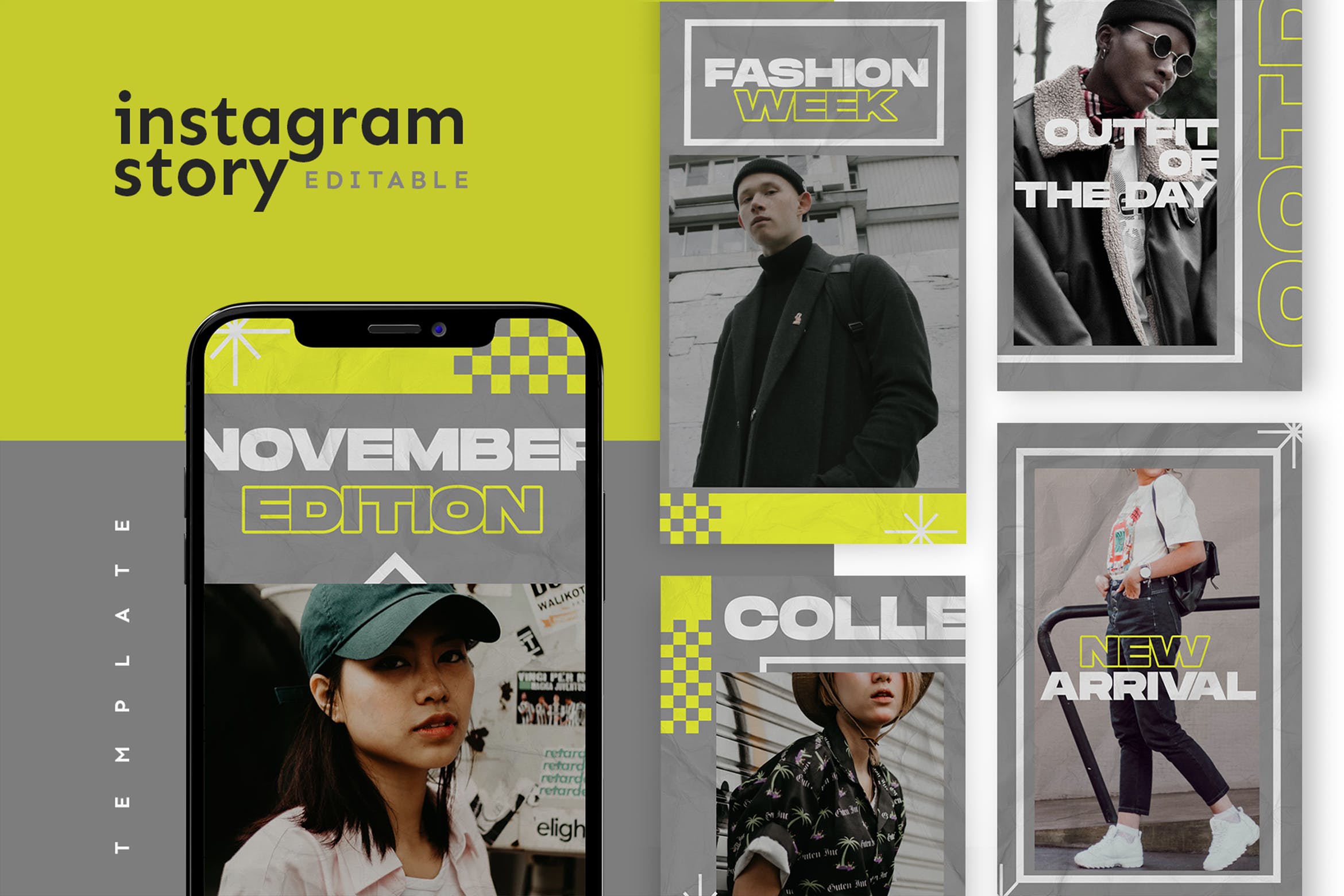 品牌时尚服装推广Instagram故事设计模板 Instagram Story Template设计素材模板