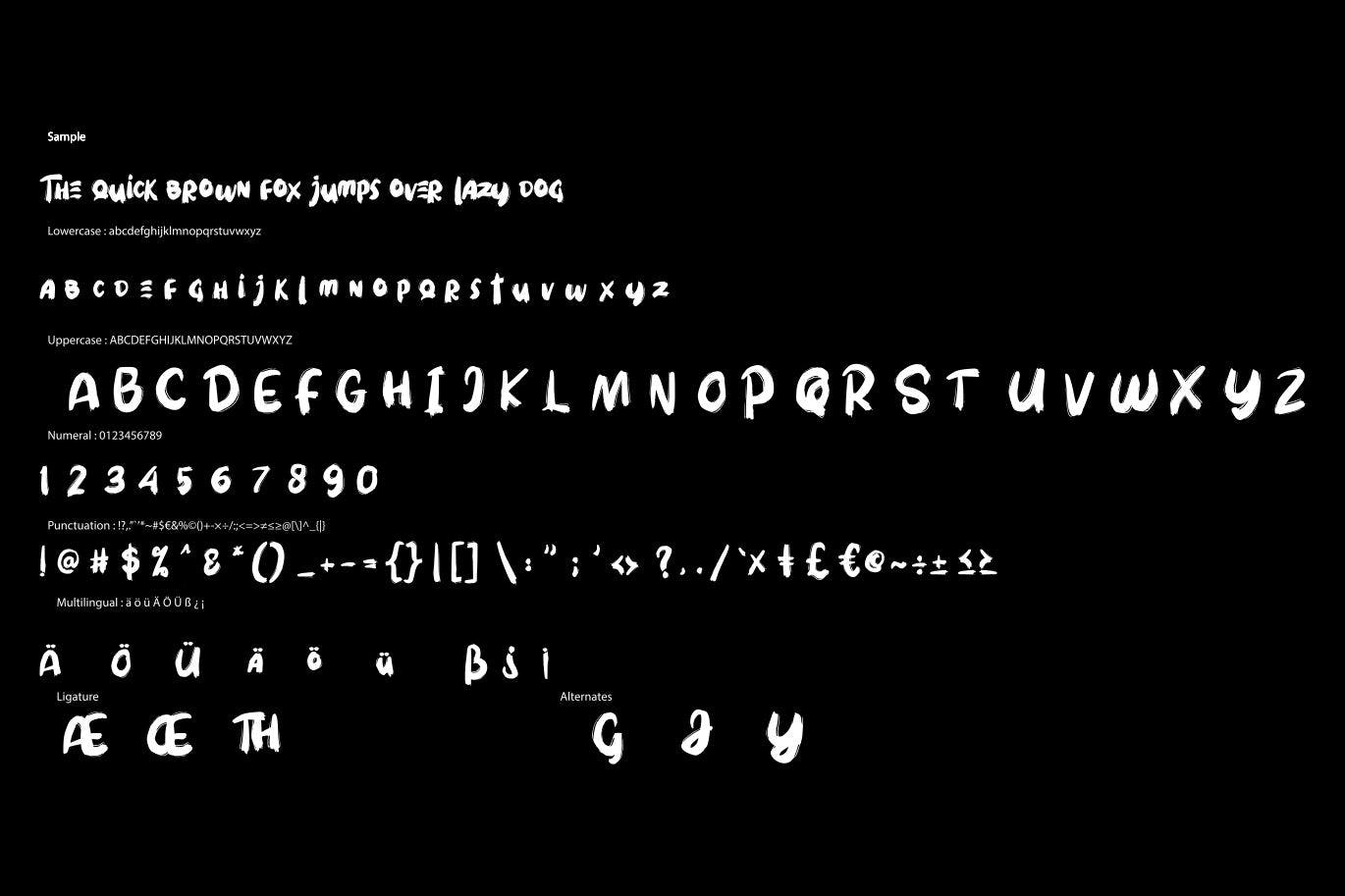 节日主题万圣节设计英文无衬线字体 Qunomy | Helloween Font Theme设计素材模板