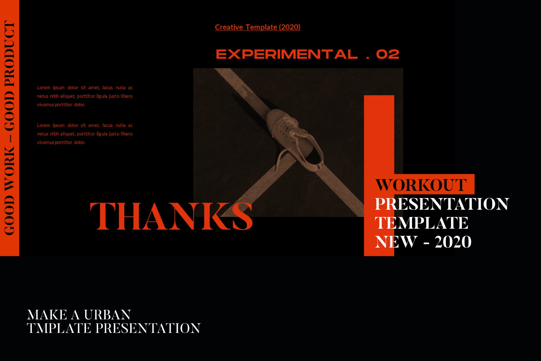 PowerPoint演示模板时尚促销活动 WORKOUT – Powerpoint Template设计素材模板